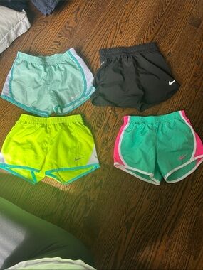 Nike Girls' Assorted Color Athletic Shorts - 4-Pack